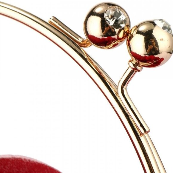 Women’s Polyester Clutch Purse with Detachable Chain Small Crossbody Bag for Par - Picture 7 of 9